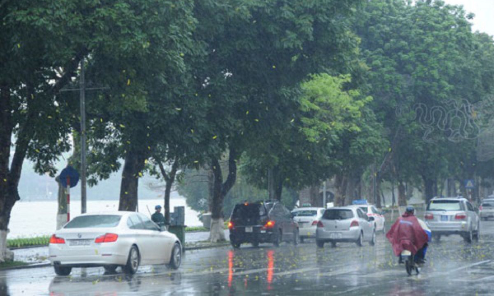 Weekly weather forecast from Monday to Sunday 